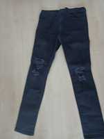 Spodnie dresowe dżinsowe i z materiału 146-152 cm