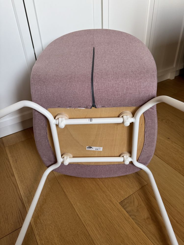 Krzesło Ikea Karlpetter jasny róż