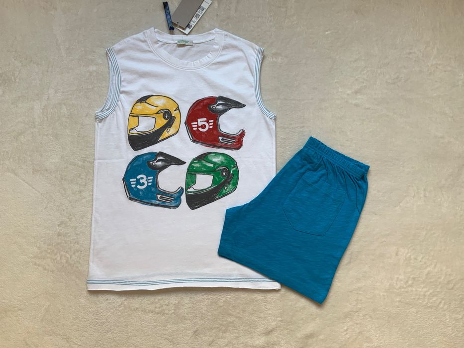 Nowa piżama letnia Benetton rozm L 140cm