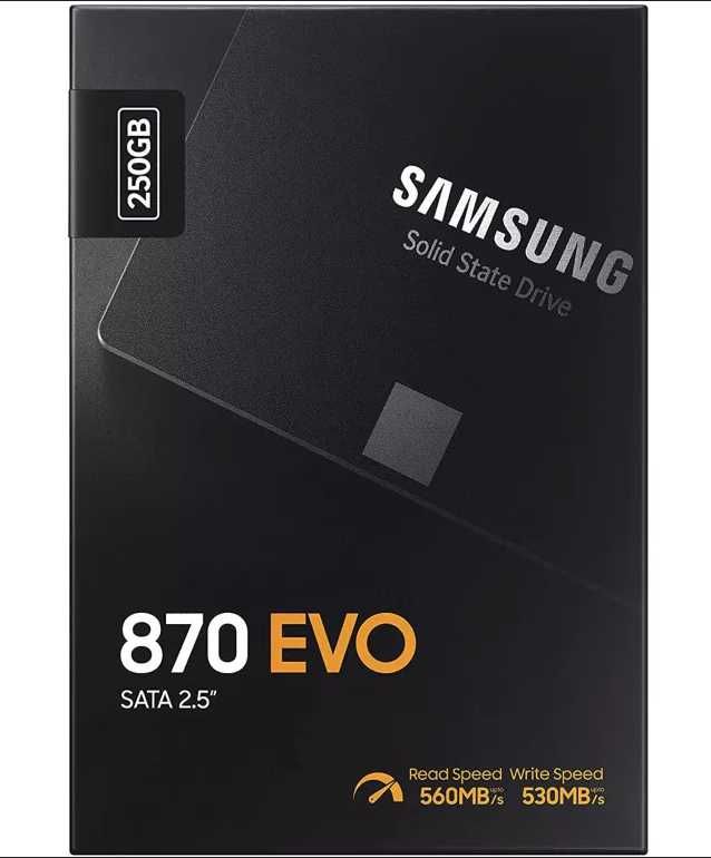 Новий SSD накопичувач 250Gb Samsung 870 EVO MZ-77E250