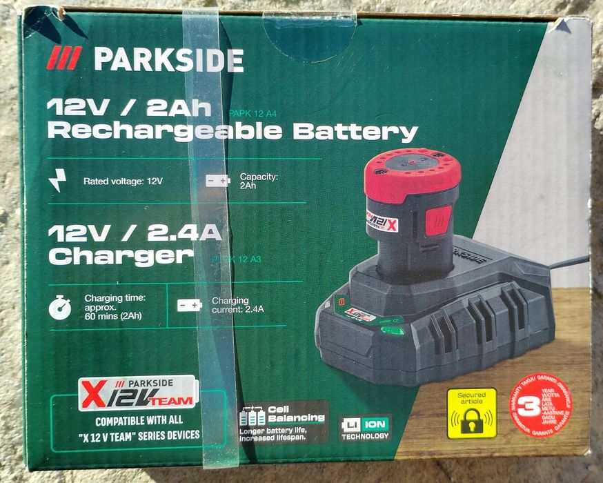 Akulmulator z ładowarką Parkside 7szt. Cena za 1szt.