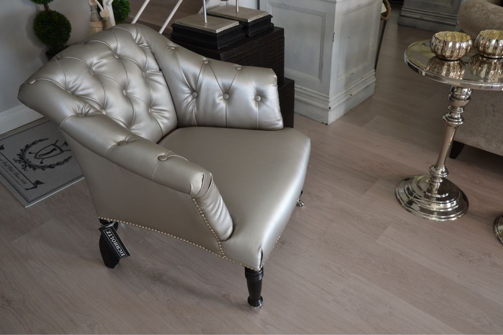 EICHHOLTZ ekskluzywny klasyczny fotel platinum