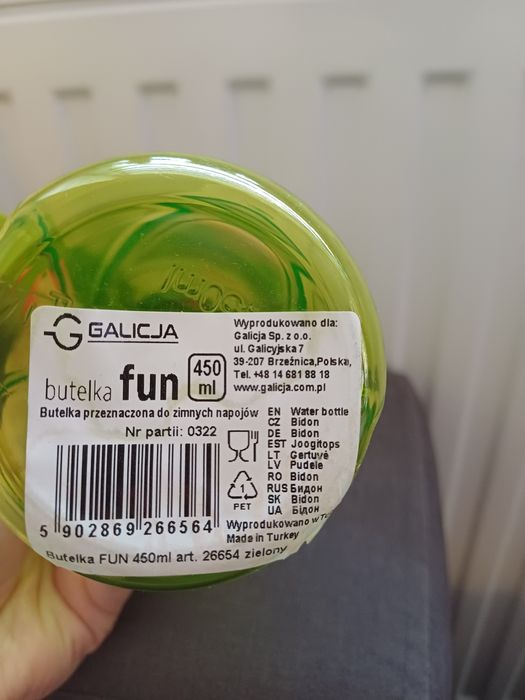 Zielony bidon na wodę butelka