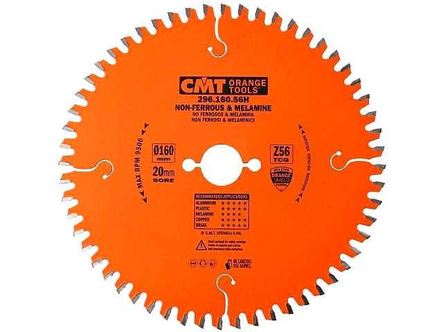 CMT 296.160.56H Tarcza Piła do cięcia Drewna Aluminium 160x20 Z56