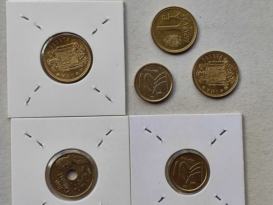 Moedas de Espanha(venda individual) - Pesetas em excelente estado