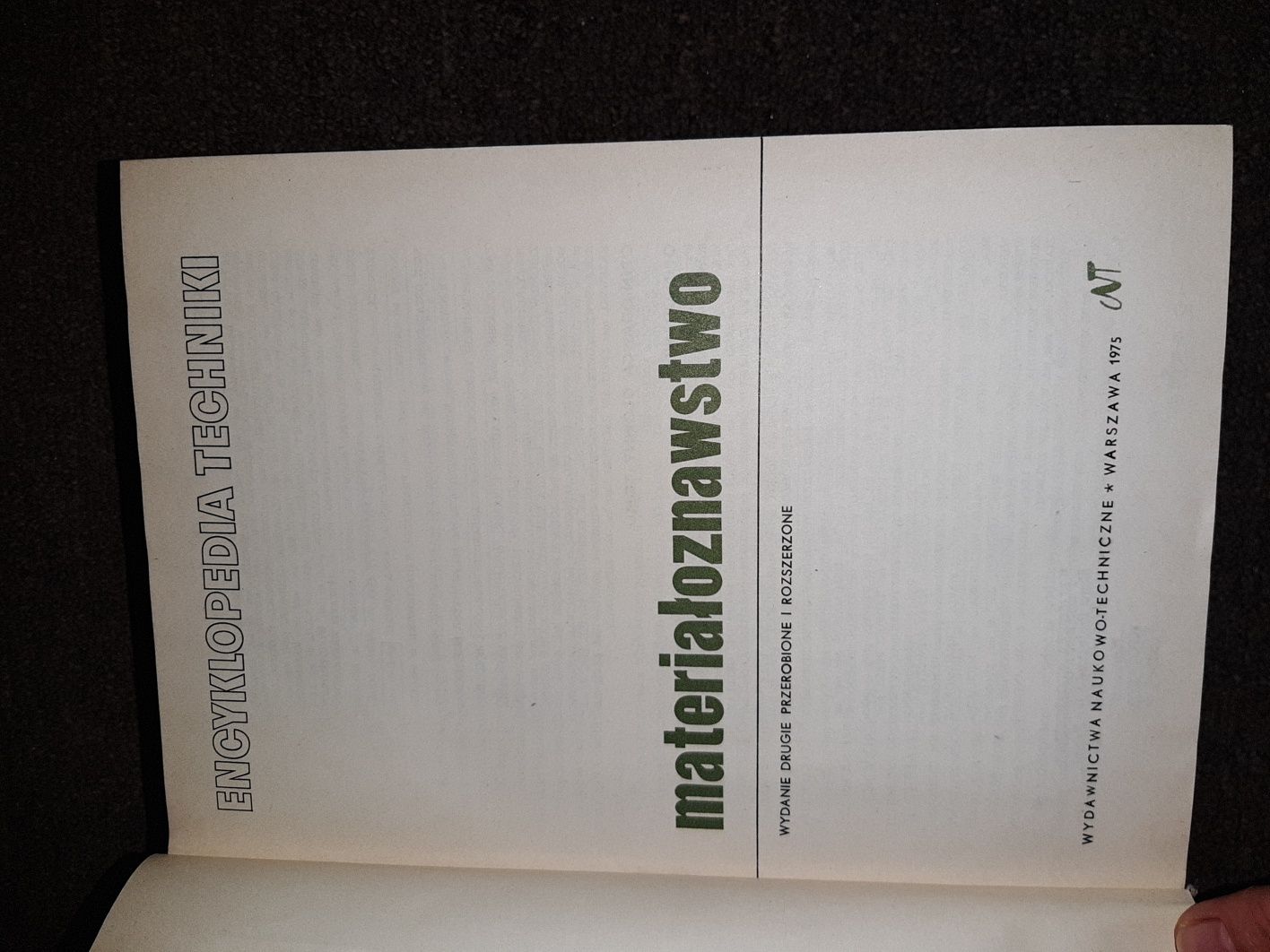 Książka encyklopedia techniki materiałoznawstwo 1975