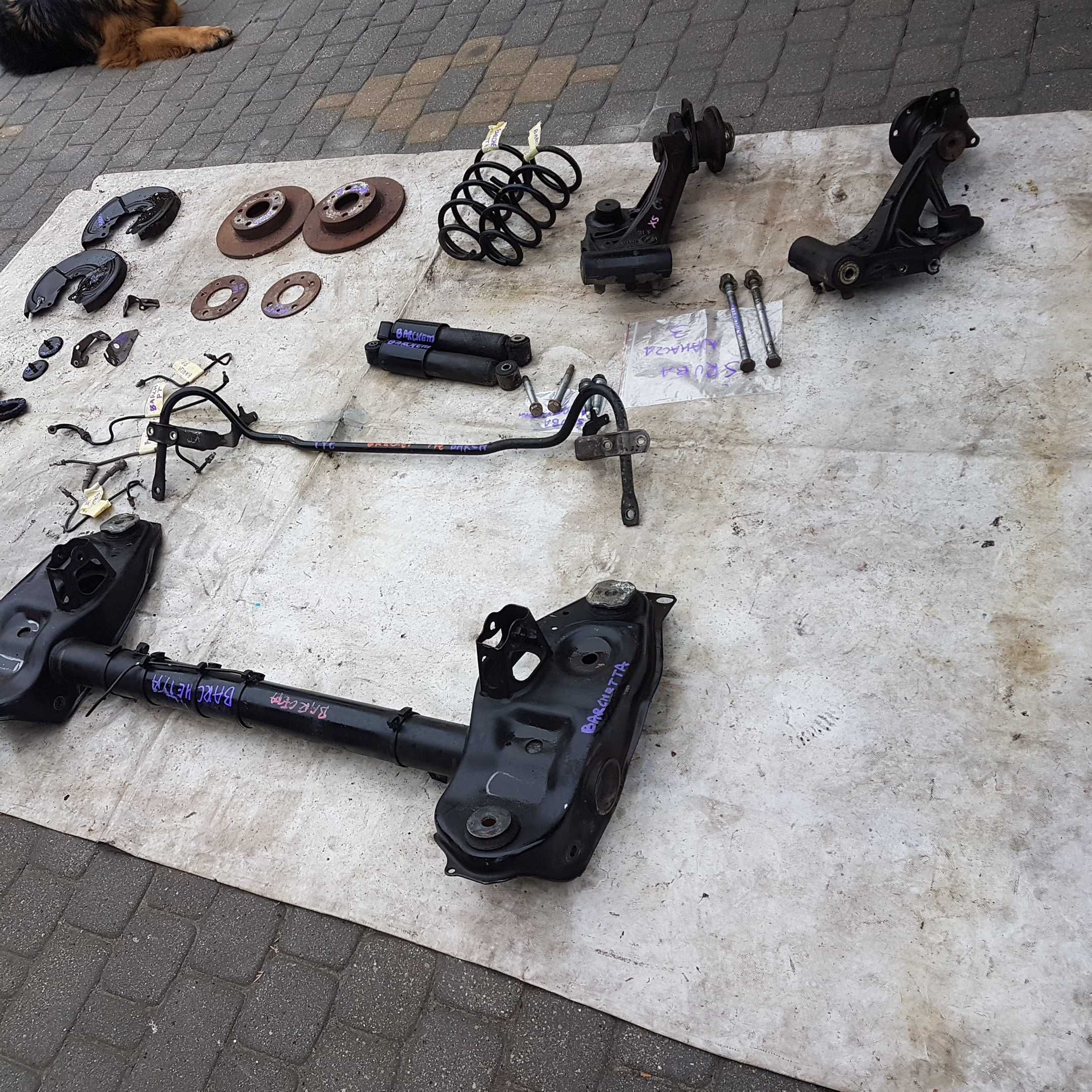 tarcza tarcze hamulcowe tył tylne fiat barchetta jak nowe 2 szt