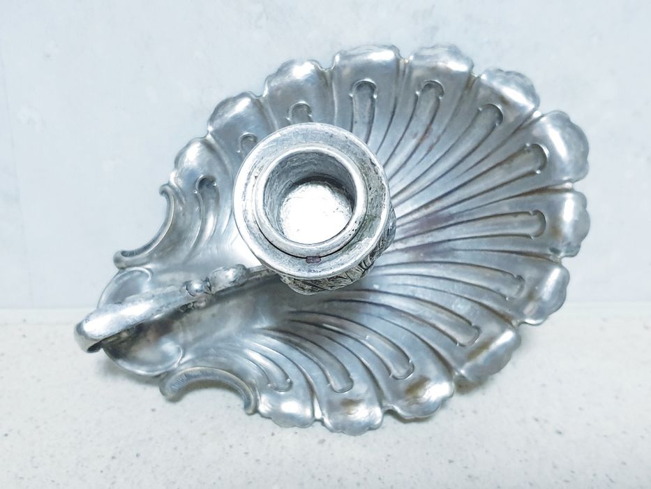 Lindissima antiga palmatória Arte Nova com banho em prata