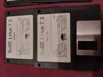 Suse Linux 7.3 boot disk, retro, dyskietki