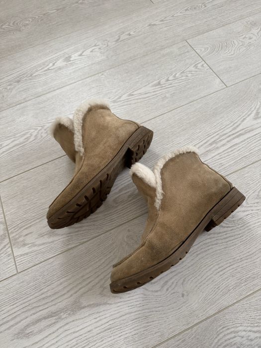 Зимові черевички з натуральної замші