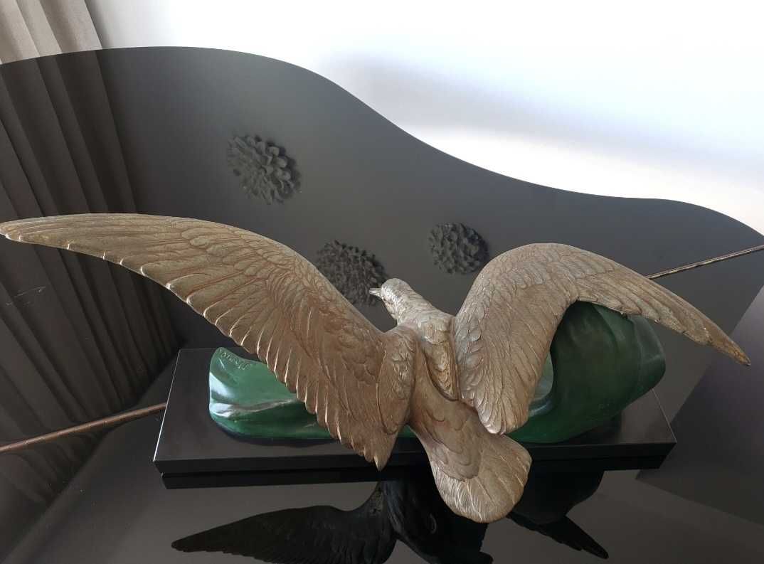 J.LORIOT  Mewa w locie "la mouette" 1920 Art Deco, 70 cm ,