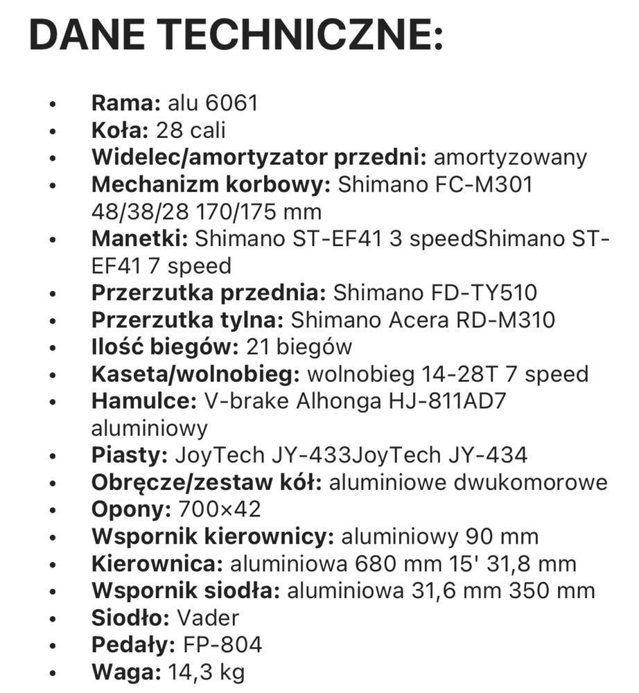 Romet Orkan prawie nowy 28 kola 19 rama