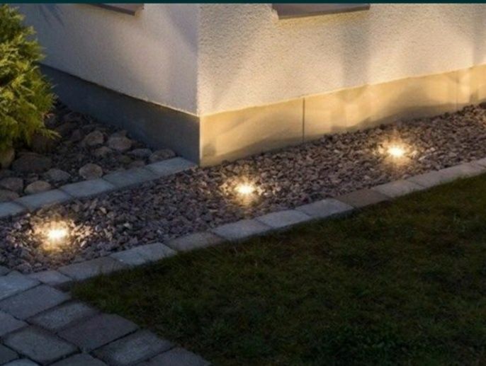 Halogen zewnetrzny oprawa lampa ip54 led kwadrat oświetlenie  podbitki