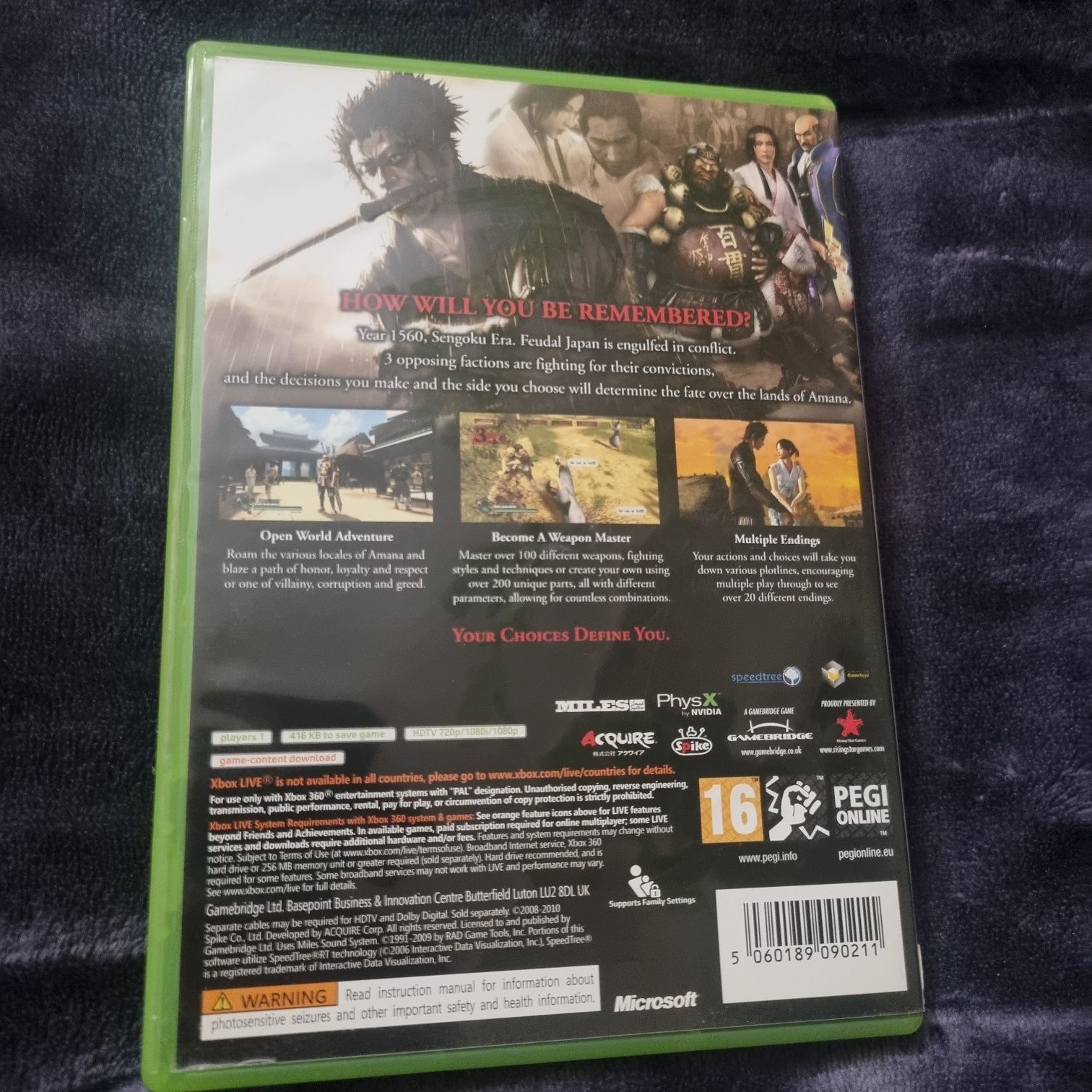 Way Of The Samurai 3 Xbox 360