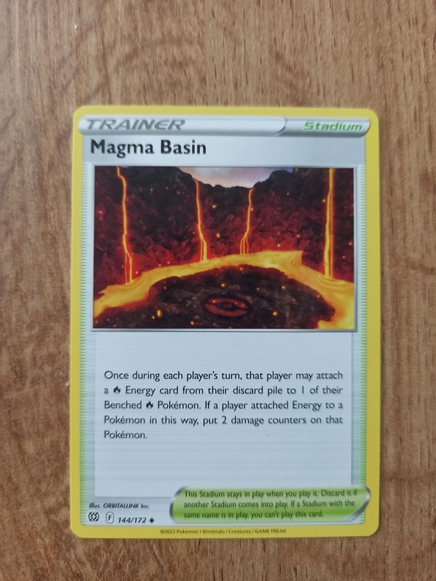 Pokemon TCG BRS144 magma basin