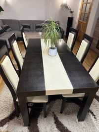 Stół do salonu z 6 krzesłami