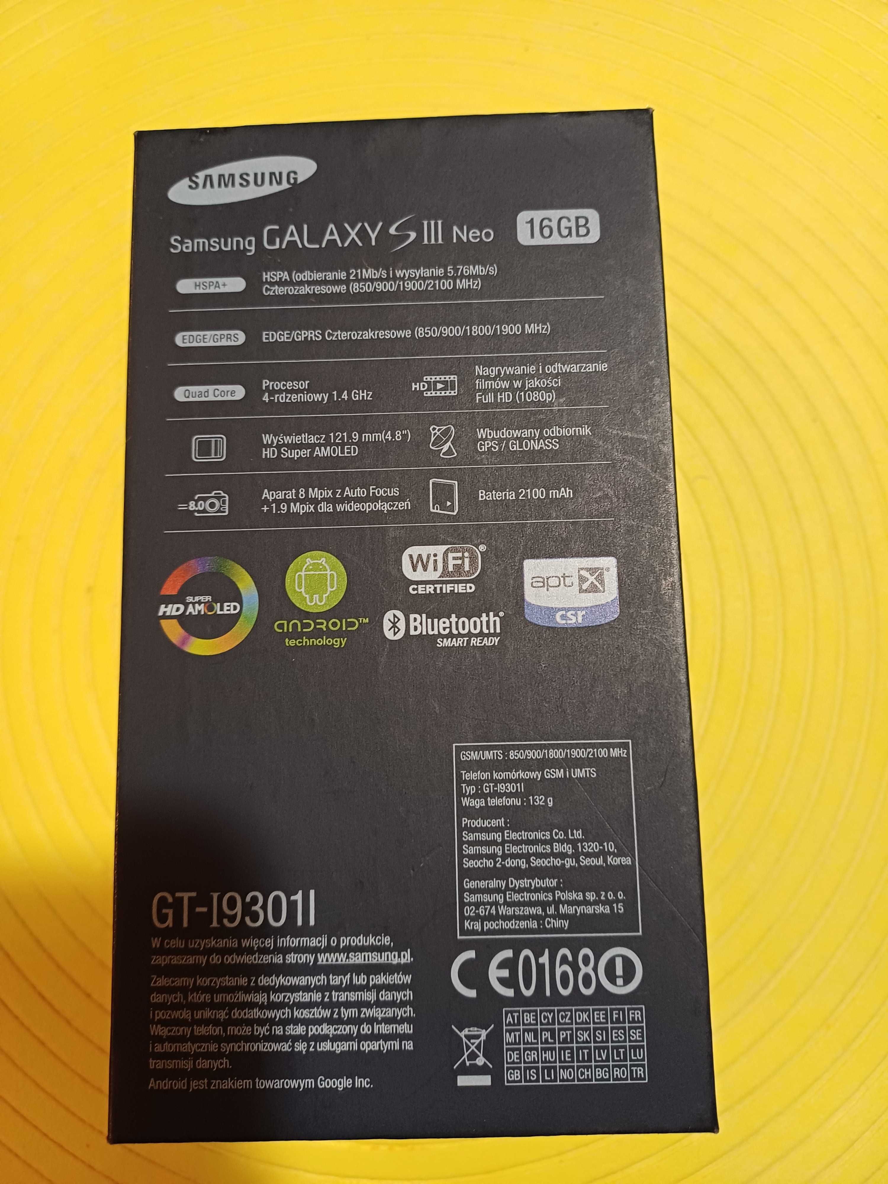 Samsung Galaxy S 3 NEO.