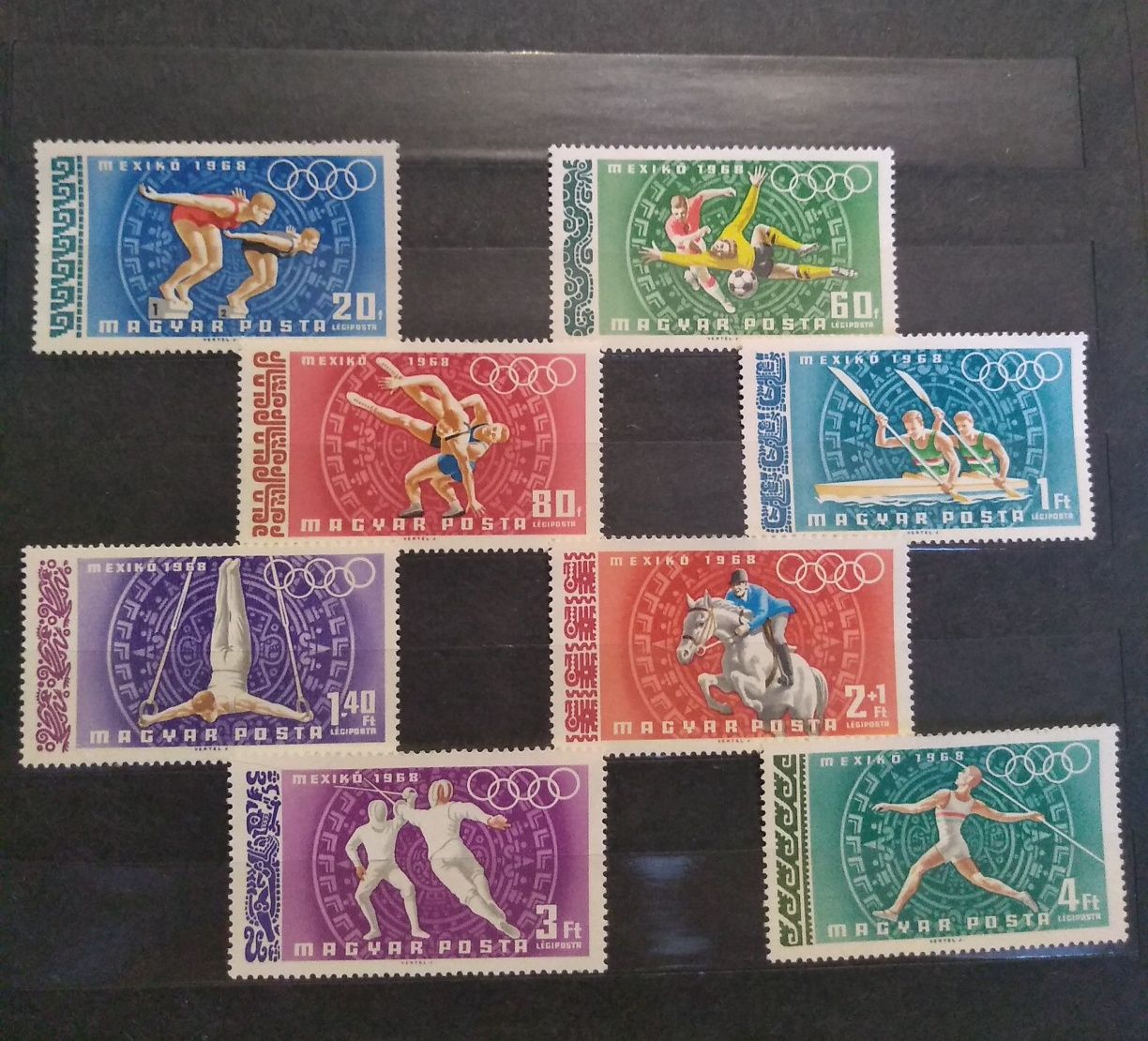 Znaczki Węgry 1968 sport olimpiada