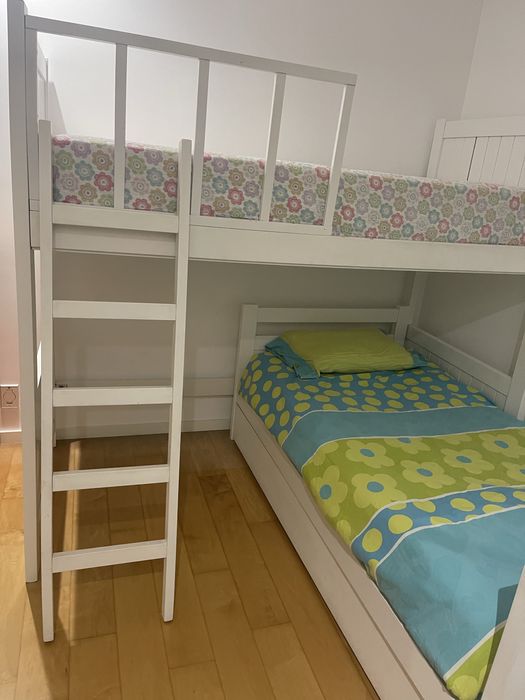 Beliche madeira maciça lacada branco