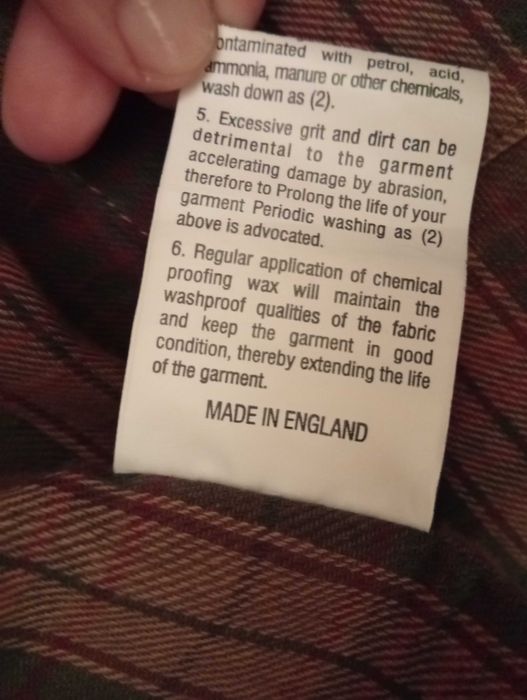 Parka encerada XS impermeável