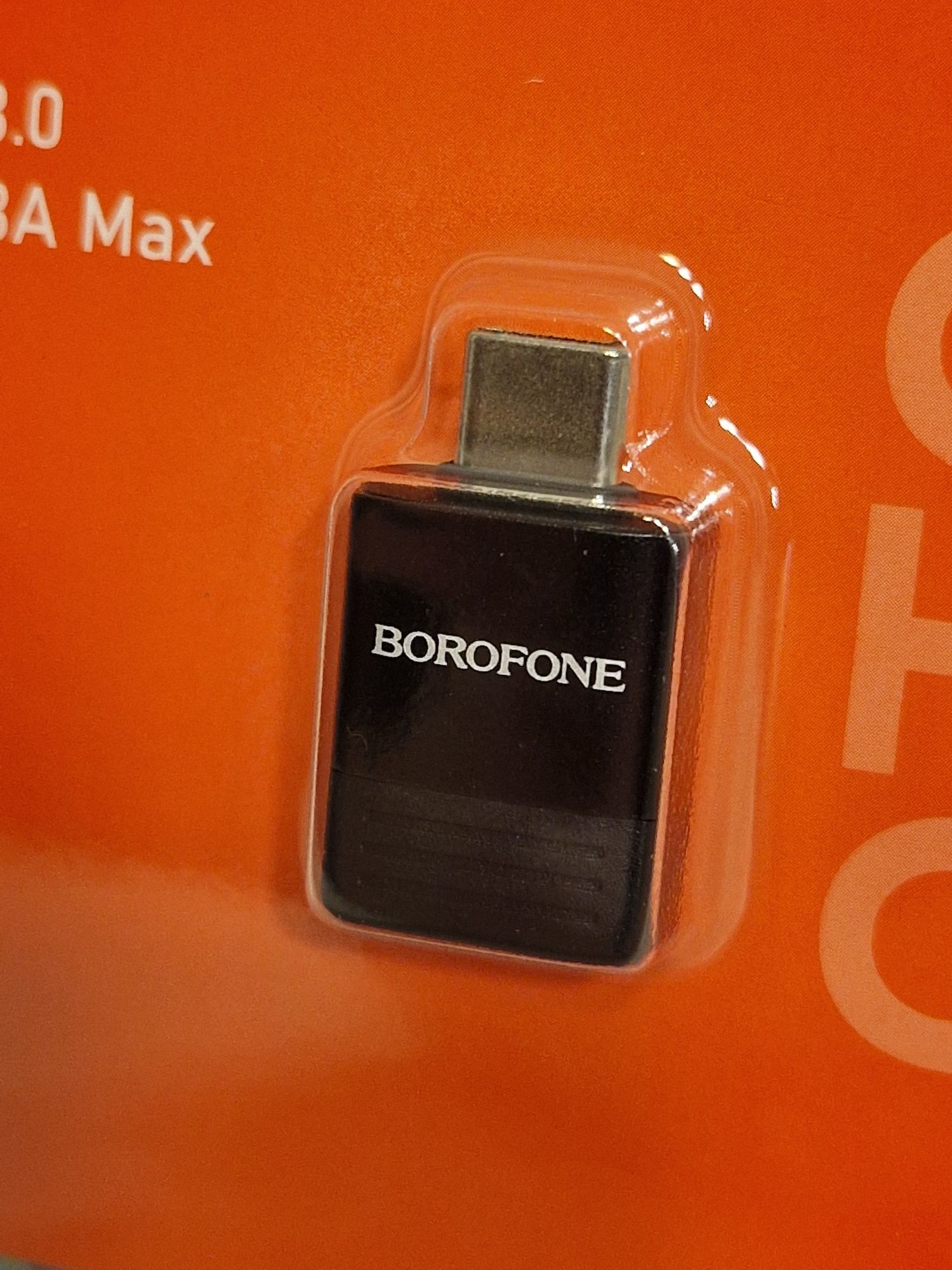 Borofone Adapter OTG BV18 - Typ C na USB - czarny