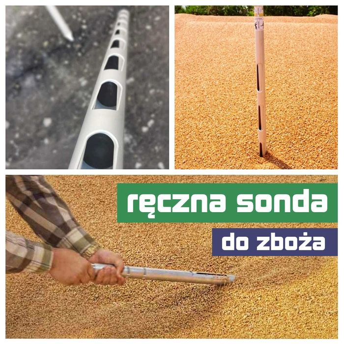 Ręczny próbnik ziarna - sonda poboru próbek - pszenica, kukurydza