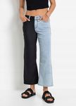 B.P.C spodnie jeansowo-woskowane 7/8 modne r.42