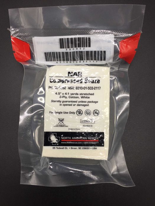 Бинт компрессионный для тампонады NAR Compressed Gauze (США)