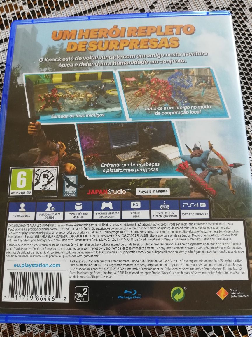 Jogo Knack PS4 como novo