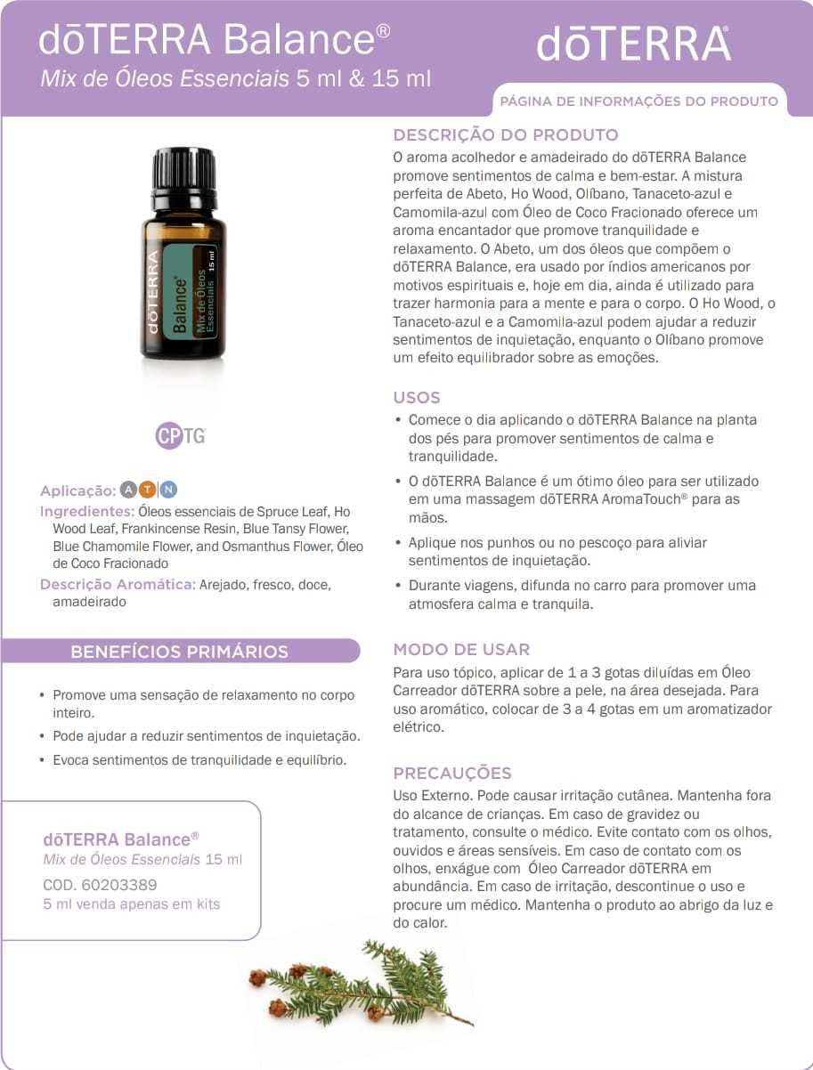 Óleo essencial DoTerra novo selado