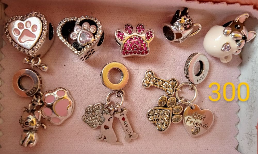 Новые шармы, стопперы для Пандора серебро 925