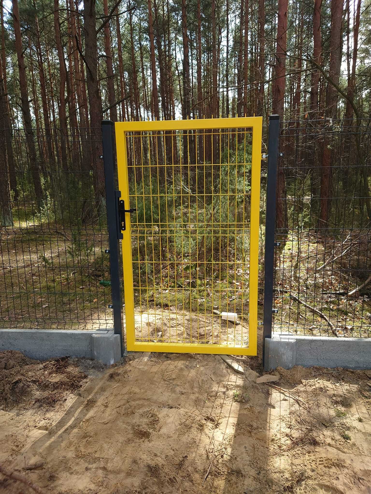 Ogrodzenie panelowe, panel 3d 123 cm, podmurówka, płot, bramy, furtki