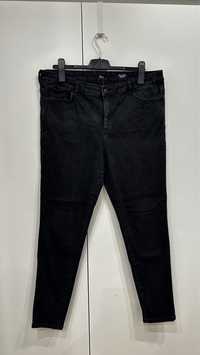 Czarne jeansy skinny used denim C&A r. 48
