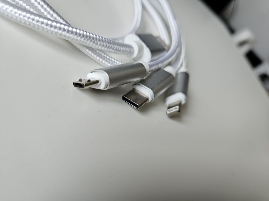 Nowy Kabel 3 w 1 USB typ C Micro USB Iphone lightning
