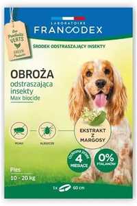 Obroża dla psów przeciw kleszczom pchłom biobójcza