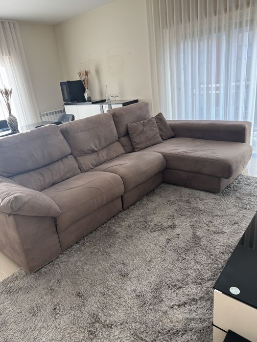 Sofa eletrico com chaise longue