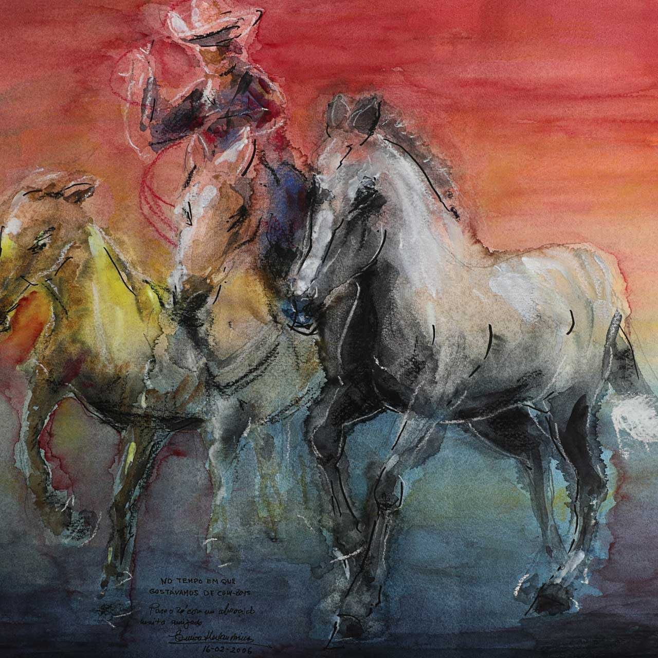 Pintura  "No Tempo em que Gostávamos de Cow-Boys"