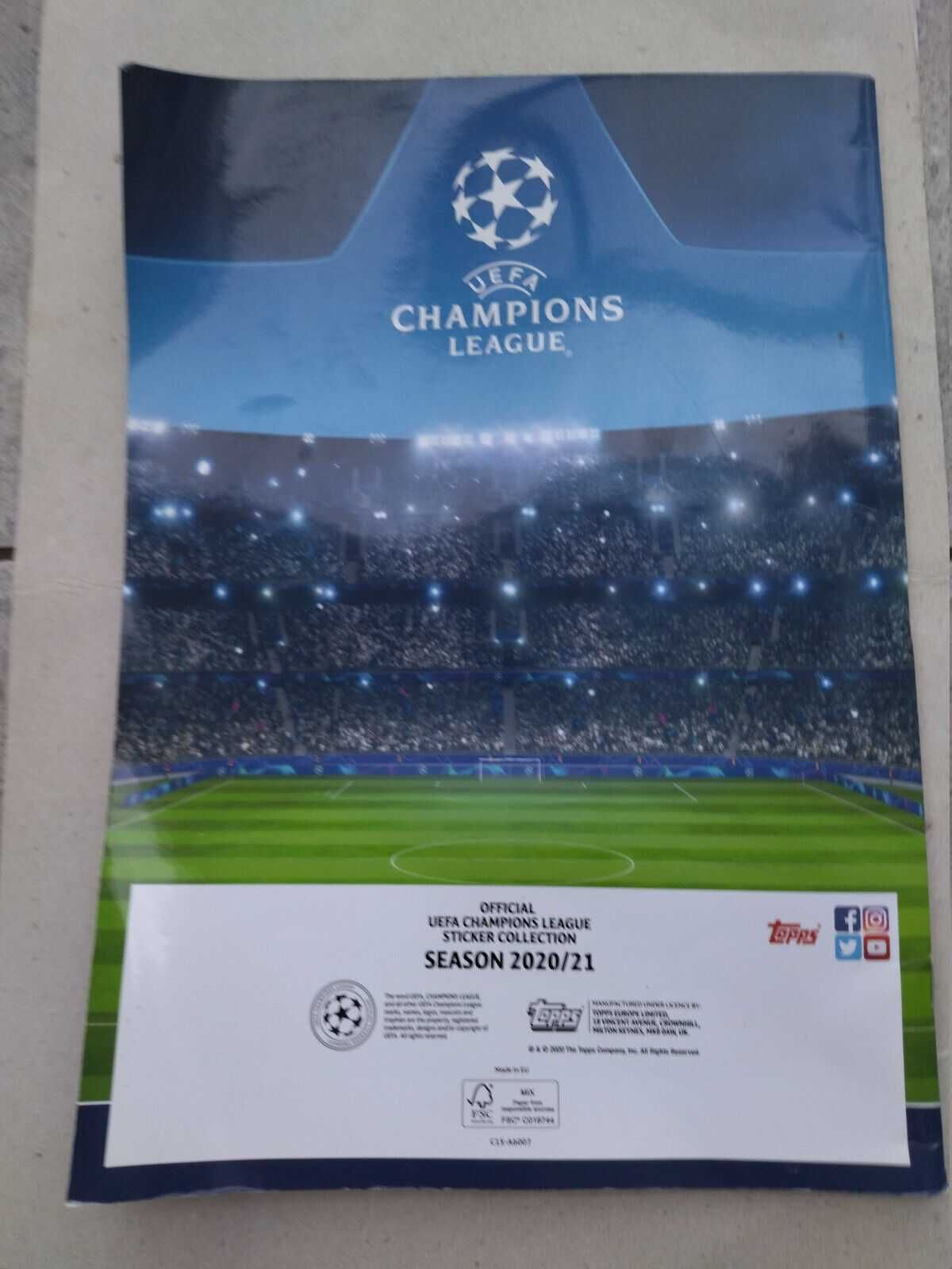 TOPPS – U.E.F.A. Champions League 2020/21 sticker album