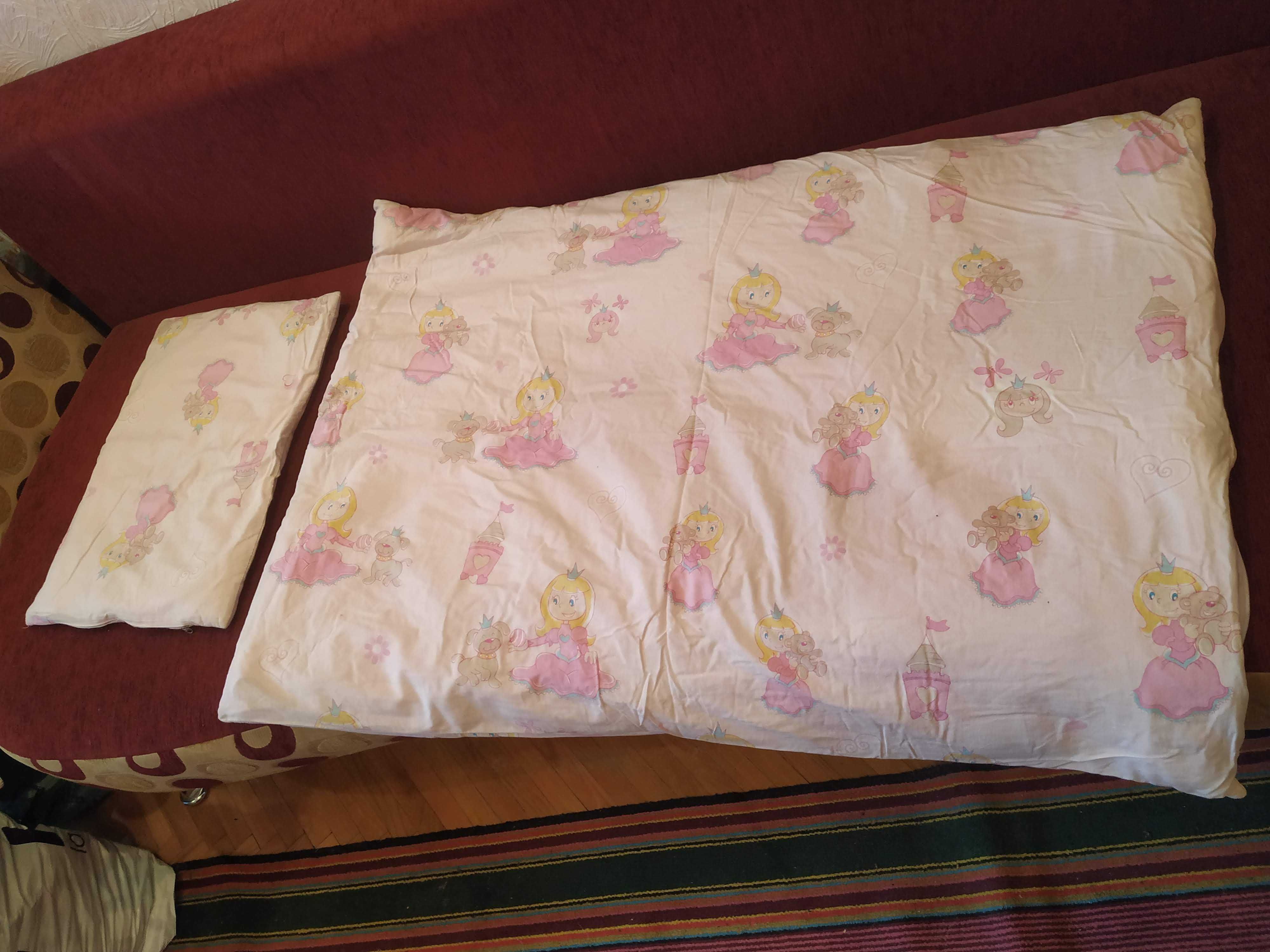 Набір постелі+подушка з ковдрочкою для маленької принцеси
