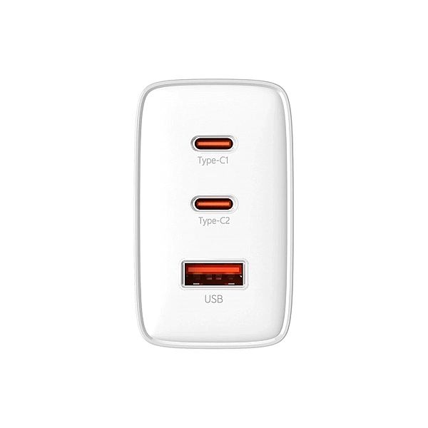 Ładowarka GaN Baseus Cube Pro 65W 2x USB-C USB-A - biała