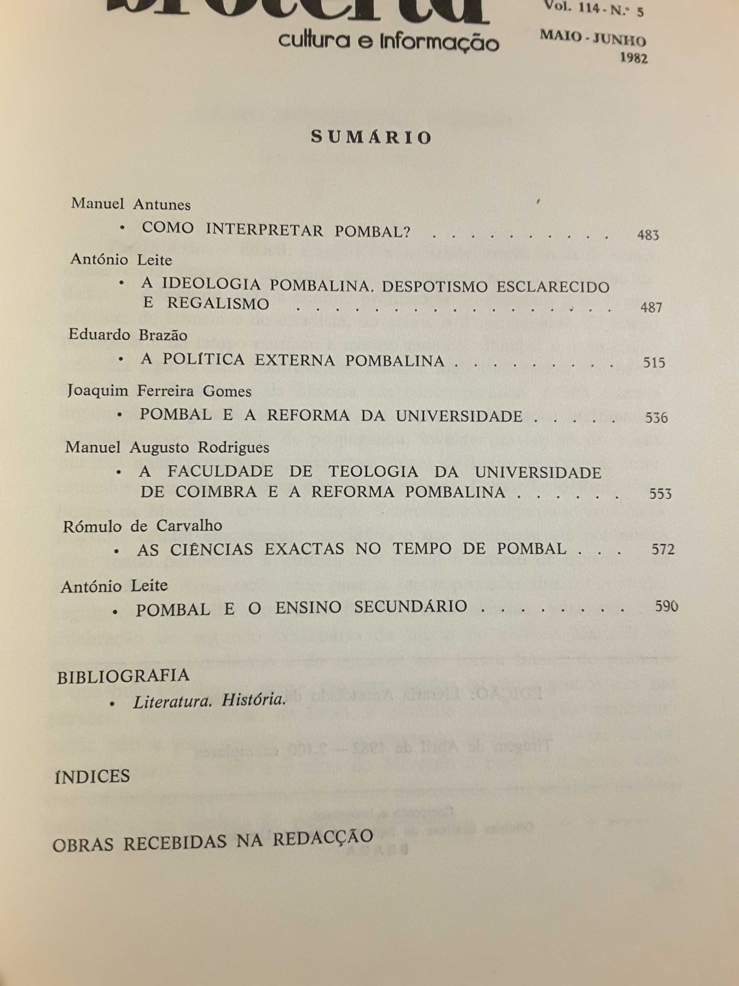 Agustina: Sebastião José / No Bicentenário do Marquês de Pombal