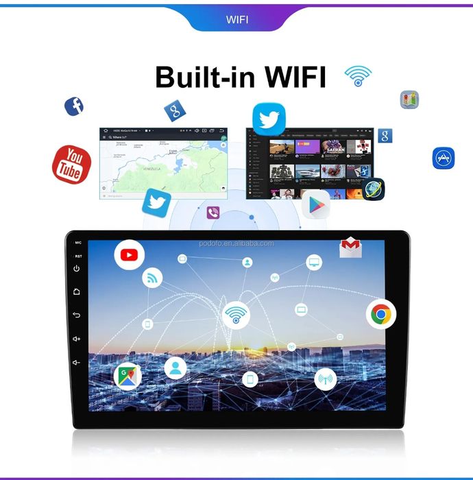 Rádio android Renault Arkana GPS Carplay Wi-Fi Bluetooth RDS novo
