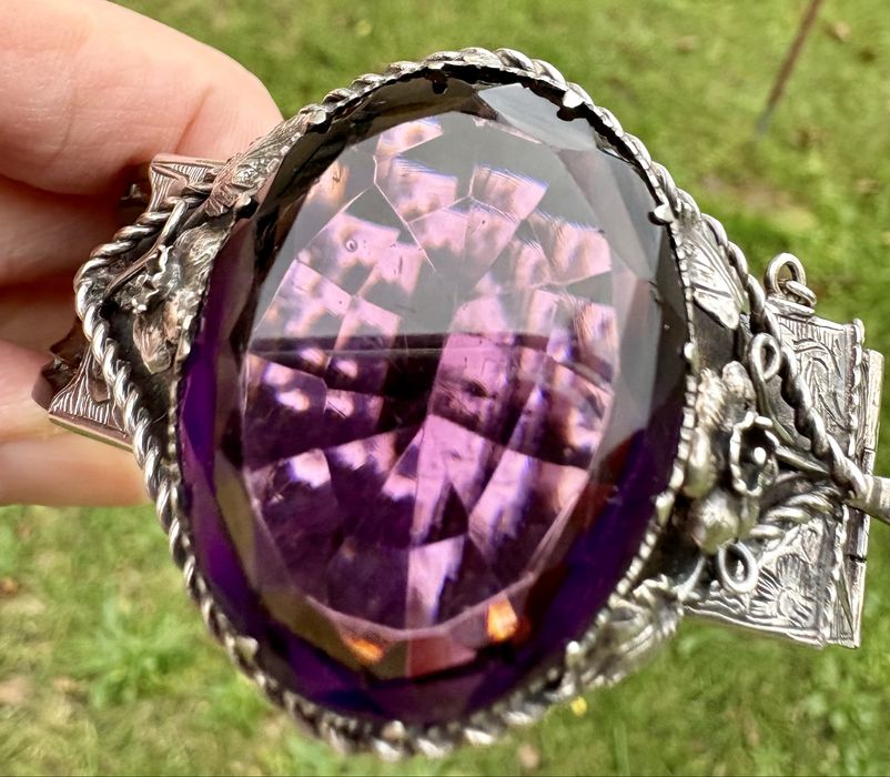 Stara srebrna brasoletka przedwojenna strare srebro biżuteria antyczna