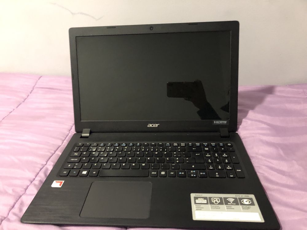 Notebook computador Acer Aspire 3 problema no teclado