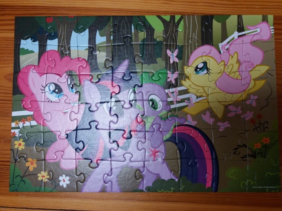 Puzzle komplet 3 sztuki Frozen, My Little Pony