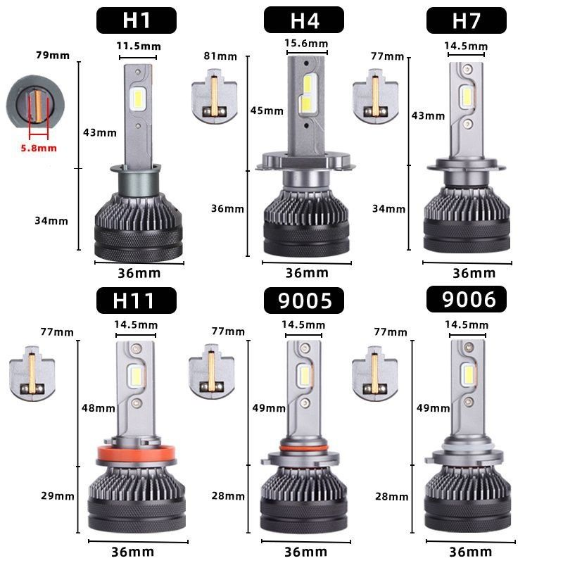 Led лампи Dawnknight K5C H1 H4 H7 110W 6000k