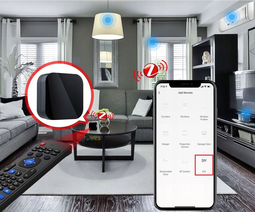 Pilot Zdalnego STEROWANIA IR Uniwersalny TUYA Zigbee