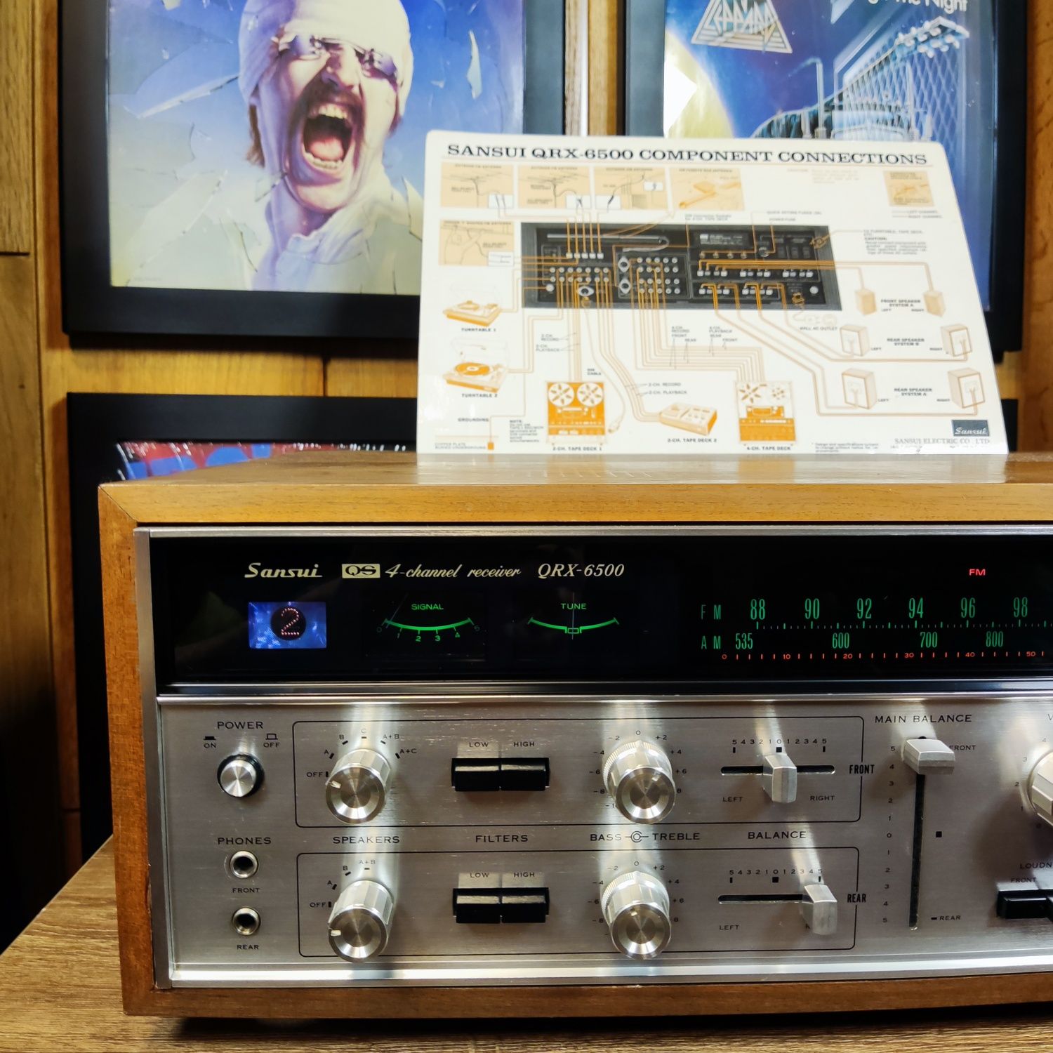 Amplituner Sansui QS 4-channel receiver QRX-6500 QRX 6500 Vintage