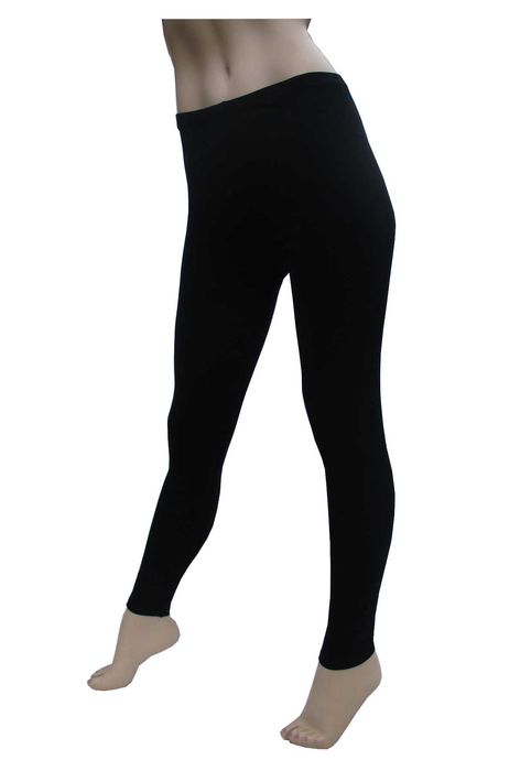 Legginsy getry leginsy damskie bawełniane długie czarne M zestaw 2 szt