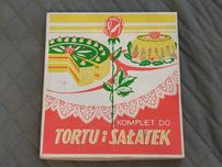 Zestaw do tortów i sałatek 2 zestawy w cenie 1 , Relikt PRL